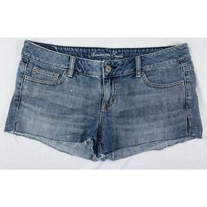 American Eagle Glittery Denim Shorts Women 10